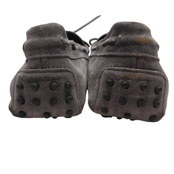 Aurelien Gray Nubuck Leather Driving Shoes Mocs Loafers Mens 44 US 11 - Picture 9 of 13